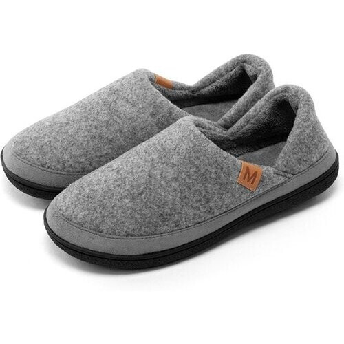 Tweedekans Milanoro Comfortabele Warme Herenpantoffels – Omklapbare Hiel – Grijs – Maat 41–42 Tweedehands