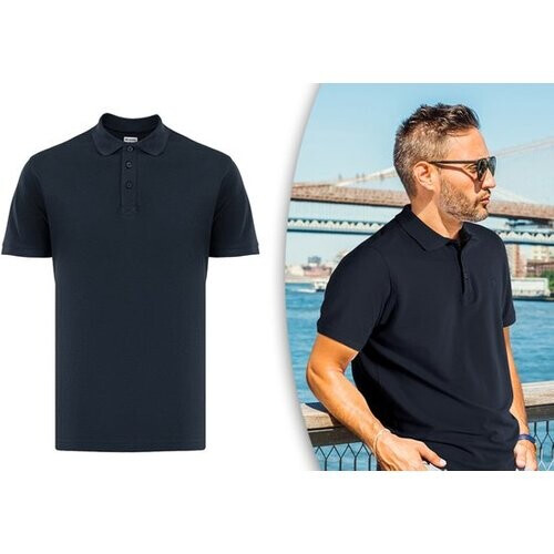 Tweedekans Milanoro - Elegante polo voor heren - Koningsblauw - M Tweedehands