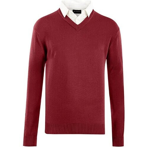 Tweedekans Milanoro Herentrui met Kraag – Bordeauxrood – Maat L – Stijlvol & Comfortabel Tweedehands