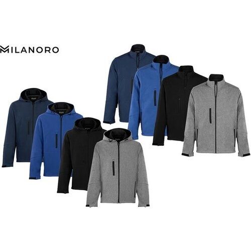 Tweedekans Milanoro - Wind- en waterdichte jasjes - Jas met kap - Lichtgrijs - XL Tweedehands