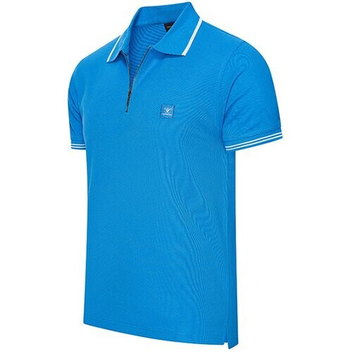 Tweedekans Milanoro - XL - Polo Zip Polo Torino - Heren - Koningsblauw Tweedehands