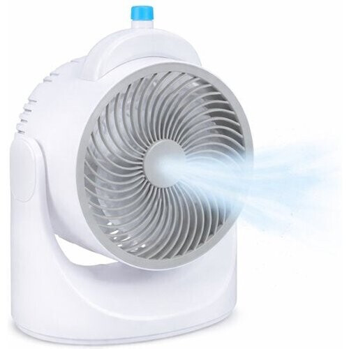 Tweedekans Mini Tafelventilator met Koelelement - Verstelbare Mini Ventilator met 3 Standen - USB Ventilator met LED Licht - 240 ML Koelelement - voor Tafel Bureau Slaapkamer Tweedehands