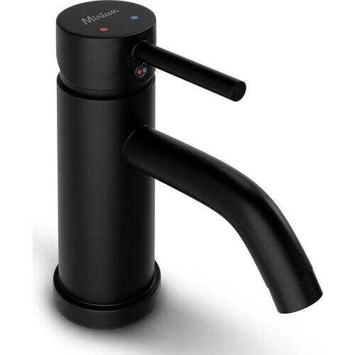 Tweedekans Mirlux Wastafel Kraan Zwart - Was tafel Mengkraan Badkamer - Wastafelkraan - Fonteinkraan / WC Kraan - Kraantje - Koudwaterkraan & Warmwaterkraan - Toiletkraan Koud & Warm Water Tweedehands