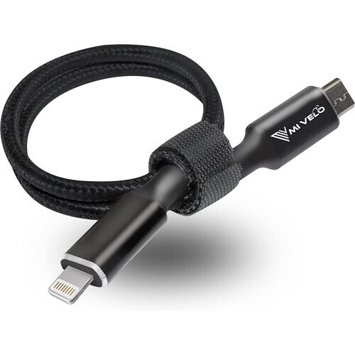 Tweedekans MIVELO E-bike Oplaadkabel voor Bosch Display – 35 cm OTG Kabel voor iPhone (Lightning), USB-C & Micro-USB – Geschikt voor Intuvia, Kiox (niet 300), Nyon (oud model) Tweedehands