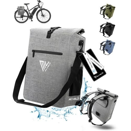 Tweedekans MIVELO Fietstas & Rugzak – 3-in-1 & Waterdicht – 25 liter – 58 x 30 x 15 cm – Vollreflektierend Tweedehands