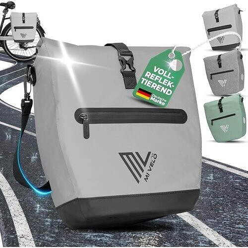 Tweedekans MIVELO Fietstas – Waterdicht & Incl. Laptopvak & Schouderband – 20 liter – Reflecterend Tweedehands
