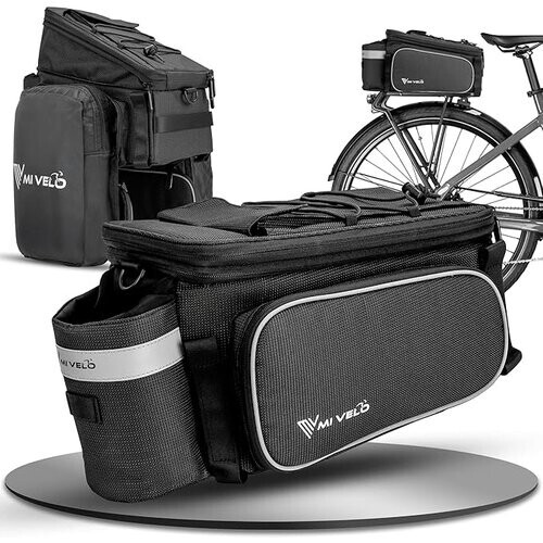 Tweedekans MIVELO Fietstas – Waterdicht & Reflecterend – 20 liter – Zwart Reflecterend Tweedehands