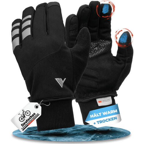 Tweedekans MIVELO THERMO-FIT Winterhandschoenen - Thermisch Fleece & 3M Thinsulate - Zwart - Unisex - Maat L Tweedehands