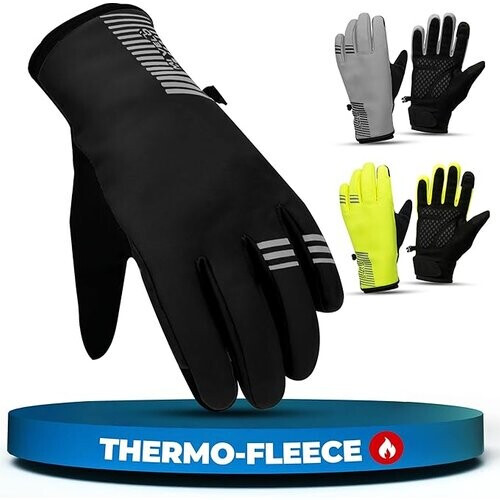 Tweedekans MIVELO Winter Handschoenen - Winddicht - Waterdicht - Touchscreen - 3M Isolatie - Antislip - Zwart Tweedehands