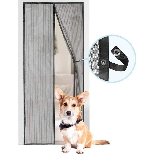 Tweedekans MM Brands Vliegengordijn - Magnetisch Deurhor - Horgordijn Voor Deur - 210 x 100 cm Tweedehands