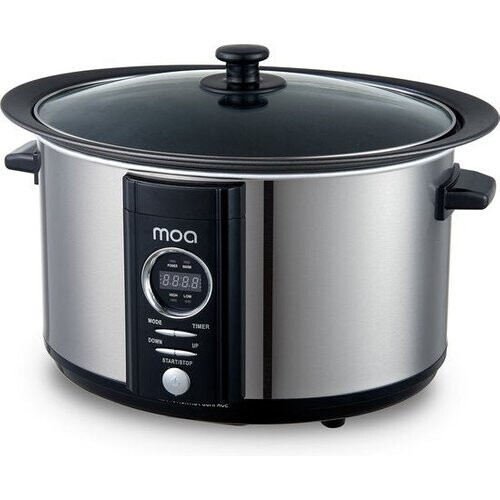 Tweedekans MOA Digitale Slowcooker 6,5 liter - RVS - BPA vrij - SC65D - Zilver Tweedehands