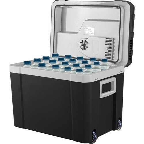 Tweedekans MOA Koelbox Elektrisch 12v 230 volt - 40L - Frigobox - Camping Koelkast - Auto en Camping - Koelen en Verwarmen - Zwart Tweedehands