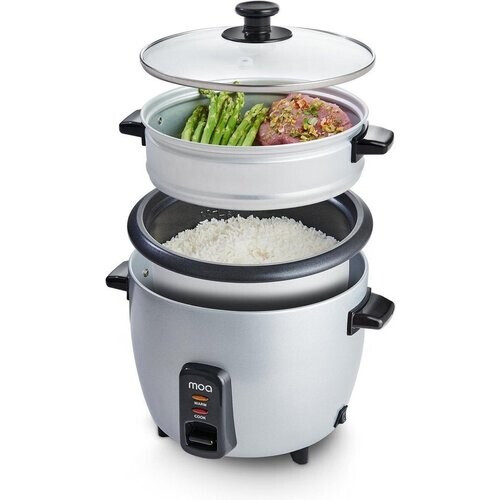 Tweedekans MOA Rijstkoker met Stomer 1,5 liter - RVS - RC18S Tweedehands