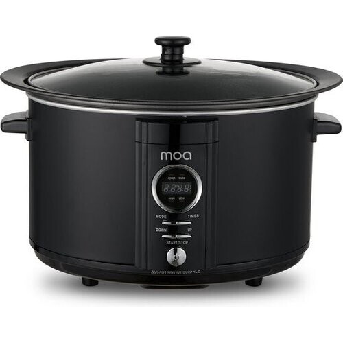Tweedekans MOA Slowcooker Digitaal - 6,5 liter - Zwart - BPA vrij - SC65DB Tweedehands