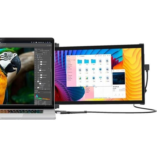 Tweedekans Mobile Pixels Duex Plus DS - Draagbare Monitor - 13.3 inch Monitor - FHD - 60hz - Draagbaar Beeldscherm - Draagbare Monitor - Extra Laptopscherm Tweedehands