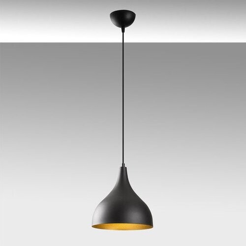 Tweedekans Moderne hanglamp zwart goud 26 cm | Turbo Tweedehands
