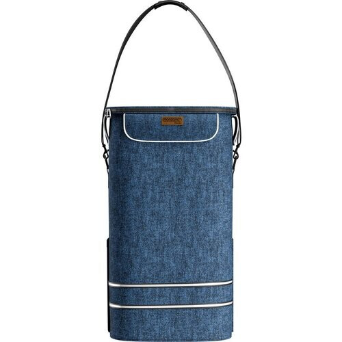 Tweedekans Monzana 2in1 Boodschappentrolley 30kg Inklapbaar Afneembare Tas 6 wielen Blauw Tweedehands