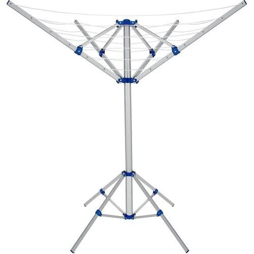 Tweedekans Monzana Aluminium Droogmolen - 4 Armen 168x82x78cm - Zilver Tweedehands