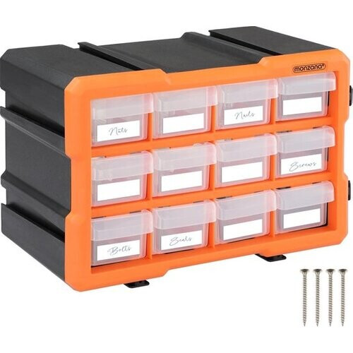 Tweedekans Monzana Assortimentsdoos met Vakken Uitbreidbaar Gereedschapskist – 24 Vakken Tweedehands