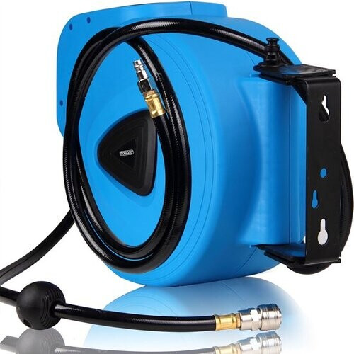 Tweedekans Monzana Automatische Persluchtslanghaspel - 20m - 1/4" Aansluiting Tweedehands