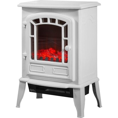 Tweedekans Monzana Elektrische Kachel – met LED Vlameffect - 2000W Wit Tweedehands