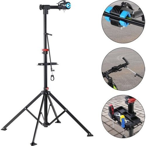 Tweedekans Monzana Fietsmontagestandaard - Verstelbaar Inklapbaar 30 kg - Zwart Tweedehands