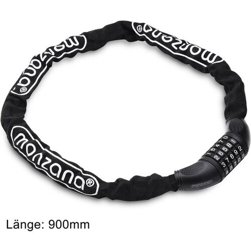 Tweedekans Monzana Fietsslot 90cm - met Numerieke Code en Sterke Ketting Tweedehands