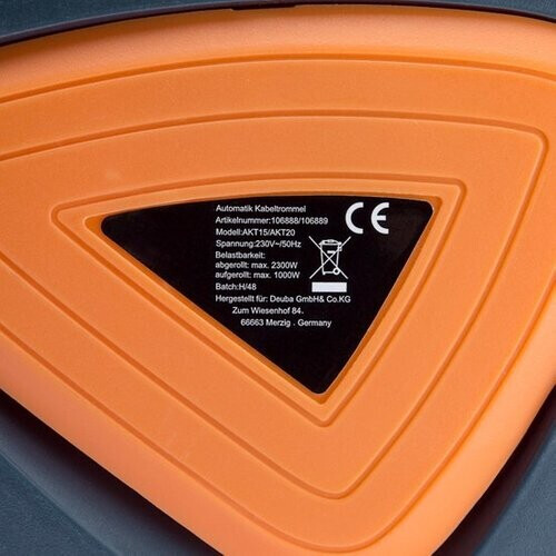 Tweedekans Monzana Kabelhaspel 20m - 180° Draaibaar - 1,5m Voedingskabel Zwart Tweedehands