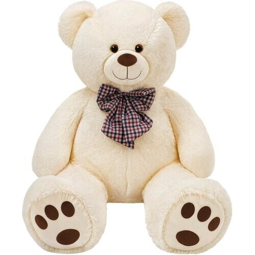 Tweedekans Monzana Knuffelbeer XL - 100cm Staand Pluche - Crème Tweedehands