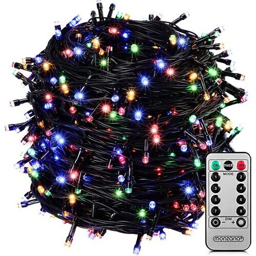 Tweedekans Monzana Lichtsnoer 200 LEDS – Afstandsbediening Timer – Multicolor Tweedehands