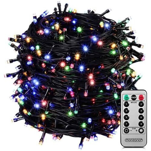Tweedekans Monzana Lichtsnoer 400 LEDS – Afstandsbediening Timer – Multicolor Tweedehands
