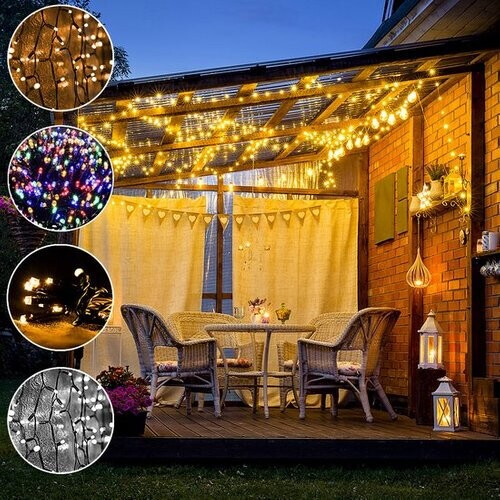 Tweedekans Monzana Lichtsnoer Kerst 600 LED'S - IP44 60m - Multi Kleur Tweedehands