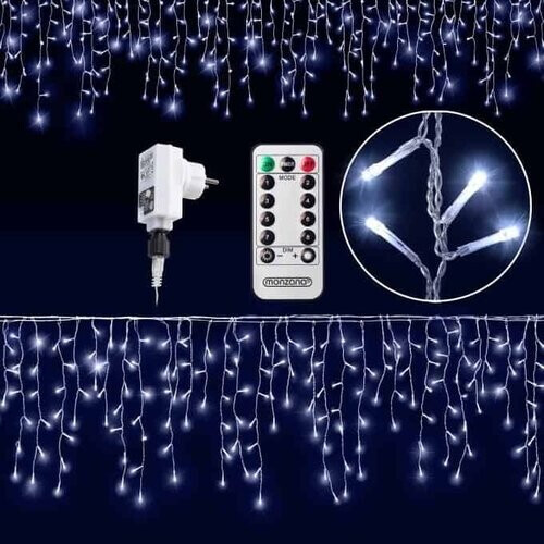 Tweedekans Monzana Regen Lichtketting LED Kerst - Koud Wit - 10 m Tweedehands