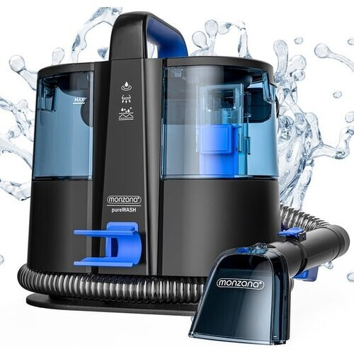 Tweedekans Monzana Tapijtreiniger - 1500ml Schoonwatertank Actieradius 5,5m 400W - Zwart Tweedehands