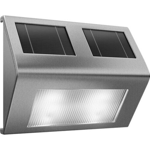 Tweedekans Monzana Wandlamp - LED Waterdicht Zonne energie Edelstaal - 140x95x25mm Tweedehands