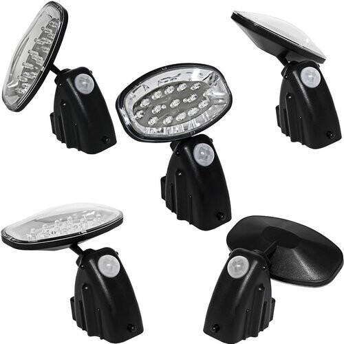 Tweedekans Monzana Wandlamp op zonne-energie 15 LED's met bewegingssensor Tweedehands