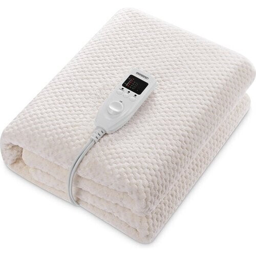 Tweedekans Monzana Warmtedeken - Elektrisch Fleece 150x80cm 5 Standen - Crème Tweedehands