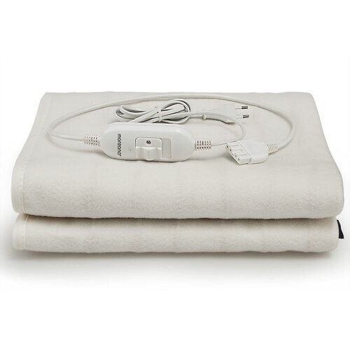 Tweedekans Monzana Warmtedeken - Elektrische 150x80cm 3 Temperatuurstanden - Wit Tweedehands