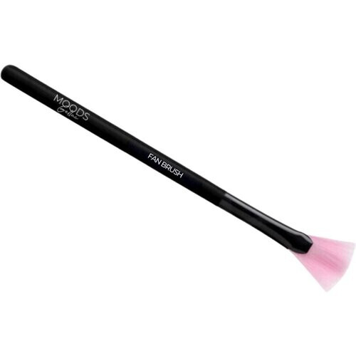 Tweedekans Moods Gellac Fan Brush Nagelkwast – Zwart – 8 cm x 1 cm x 1 cm – Perfect voor Gellak, Acryl Nagels & Nail Art Tweedehands