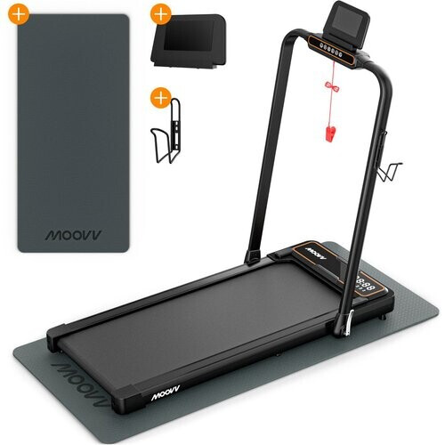Tweedekans Moovv - SmartStep Pro Loopband - Inklapbaar - 12 km/u Max Snelheid - LED Display - Hartslagmeting Tweedehands