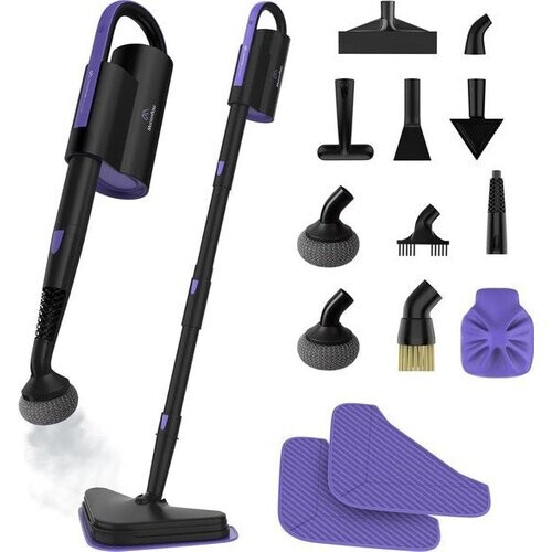 Tweedekans Motionflow 16-in-1 Stoomreiniger - Vlekkenreiniger - Handstomer voor diepte reiniging vloer, bank, badkamer en tapijt - Stoomdweil - Tapijtreiniger - Steam Cleaner Zwart Tweedehands