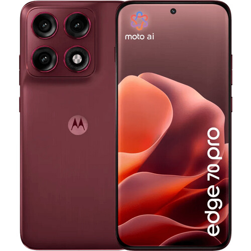 Tweedekans Motorola Edge 70 Pro 256GB Rood 5G Tweedehands