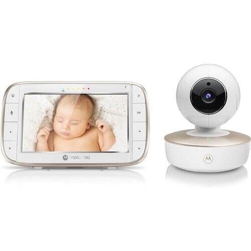 Tweedekans Motorola Nursery VM 855 Connect Baby Monitor - met Motorola Nursery App - 5 inch Ouderunit – Nachtvisie Tweedehands