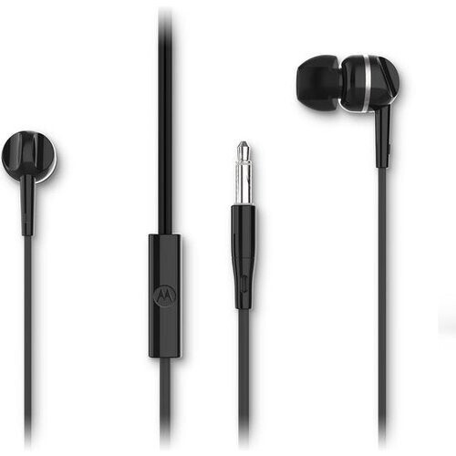 Tweedekans Motorola Oordopjes met Draad 105 - Oordopjes met Microfoon - In-Ear Oordopjes - Incl. 6 Siliconen Oordoppen in S, M en L - In-Line Microfoon - Kristalhelder Geluid - Zwart Tweedehands