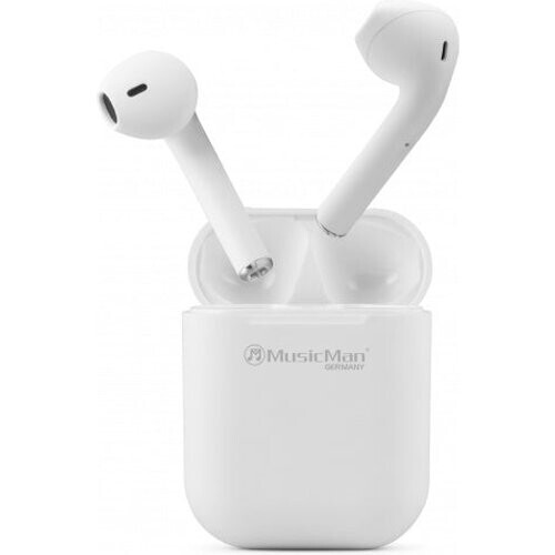 Tweedekans MusicMan Draadloze stereo in-ear koptelefoon wit Tweedehands