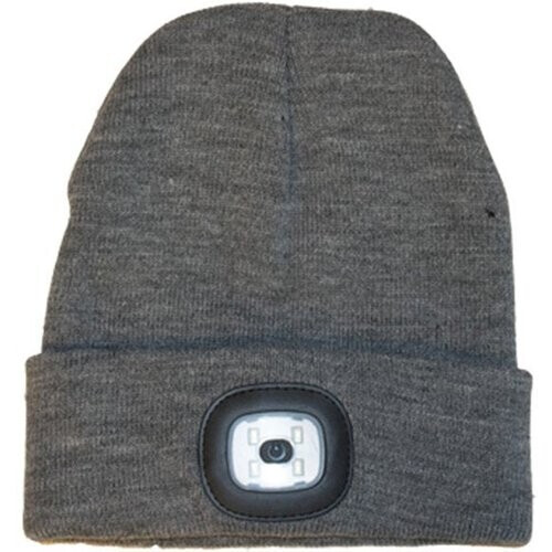 Tweedekans Muts met LED-verlichting - Grijs - One Size Tweedehands