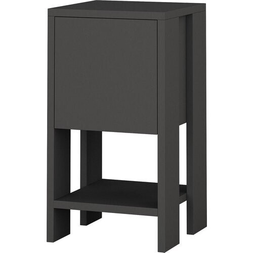 Tweedekans Nachtkastje - Stijlvol Antraciet - 30x55x30cm - Duurzaam Melamine Tweedehands