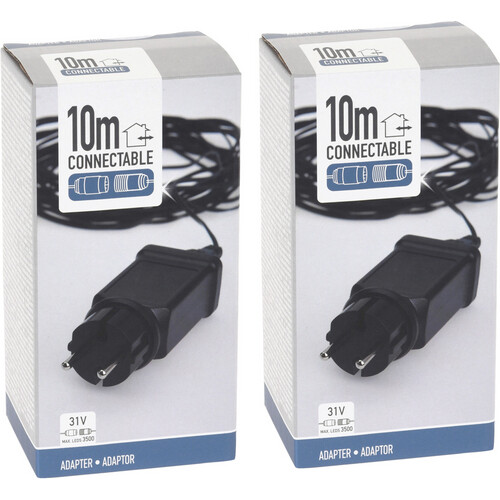 Tweedekans Nampook - Start adapter - 2 STUKS - voor Koppelbare Kerstverlichting - 10 meter Tweedehands
