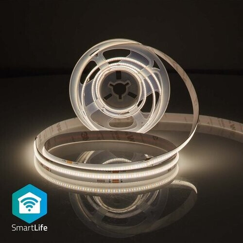 Tweedekans Nedis SmartLife LED Strip - Wi-Fi - Warm tot Koel Wit - COB - 2.00 m - IP20 - 2700 - 6500 K - 1000 lm - Android / IOS Tweedehands