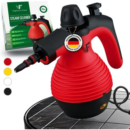 Tweedekans Neighbour's Friend handmatige stoomreiniger - Stoomregeling - Inclusief accessoires - 350 ml tank - Rood Tweedehands